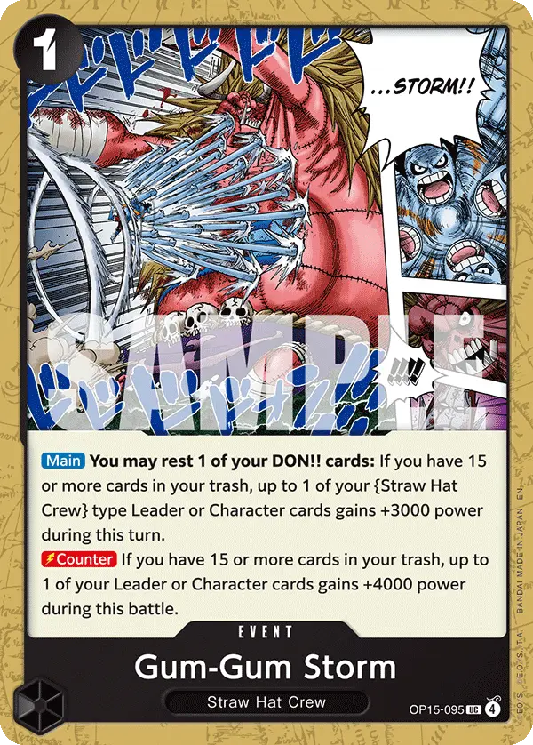 Gum-Gum Storm, Adventure on Kami's Island OP15-095