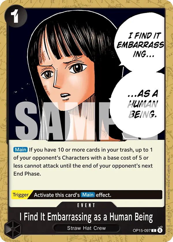 I Find It Embarrassing as a Human Being, Adventure on Kami's Island OP15-097