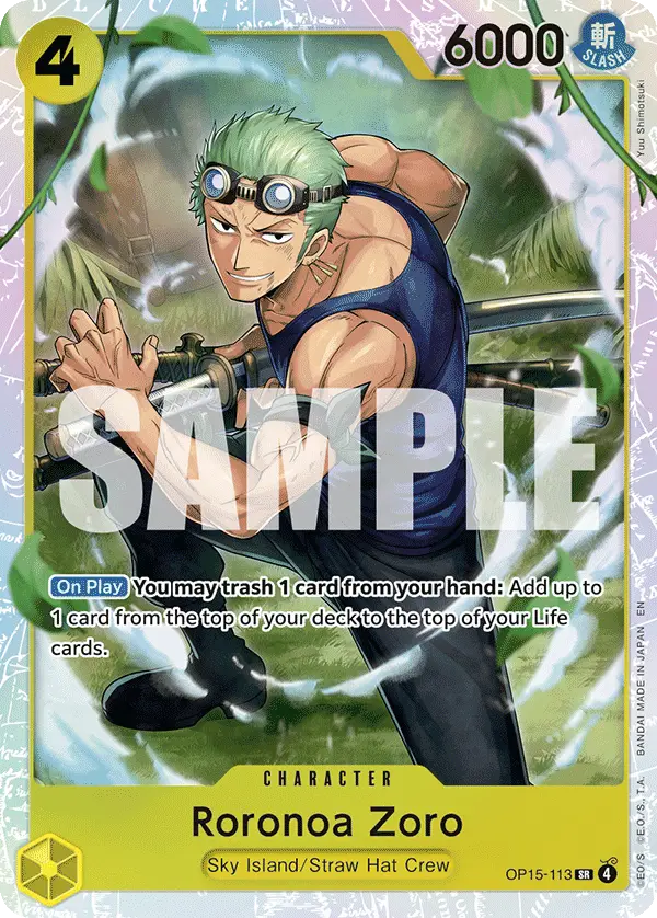 Roronoa Zoro, Adventure on Kami's Island OP15-113