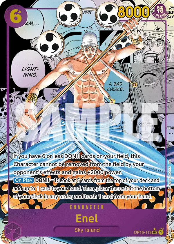 Enel (Manga), Adventure on Kami's Island OP15-118