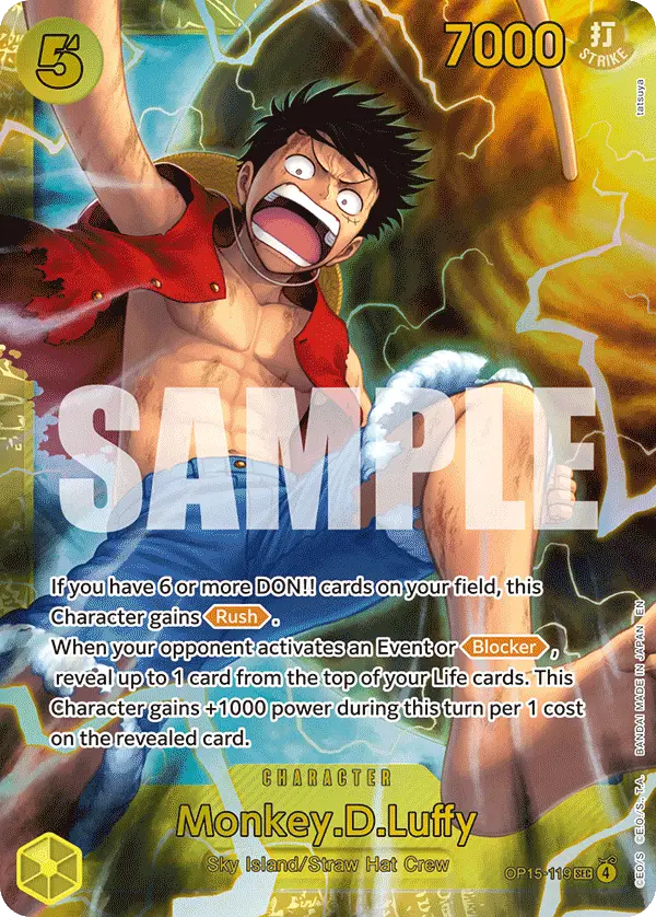 Monkey.D.Luffy, Adventure on Kami's Island OP15-119