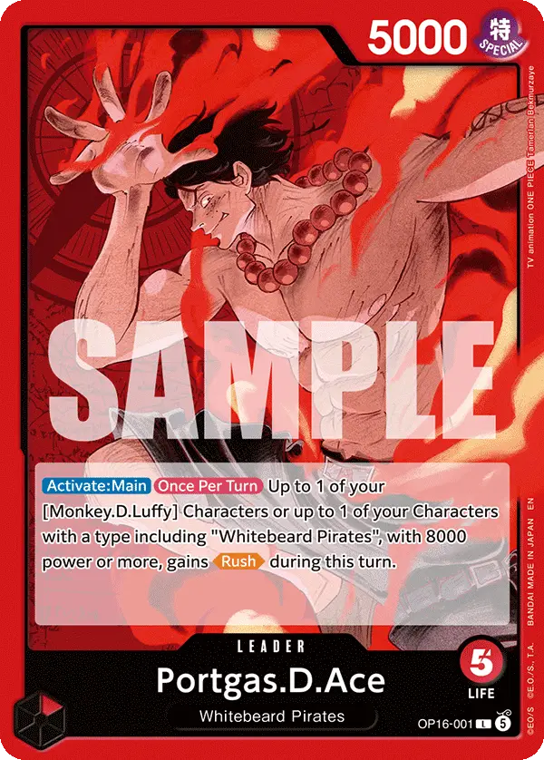 Portgas.D.Ace, The Time of Battle OP16-001