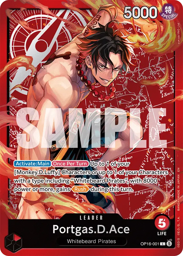 Portgas.D.Ace (Ace Deck), Set Sail Deck Set OP16-001