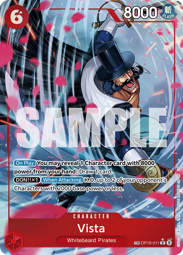 Vista (TR), The Time of Battle OP16-011