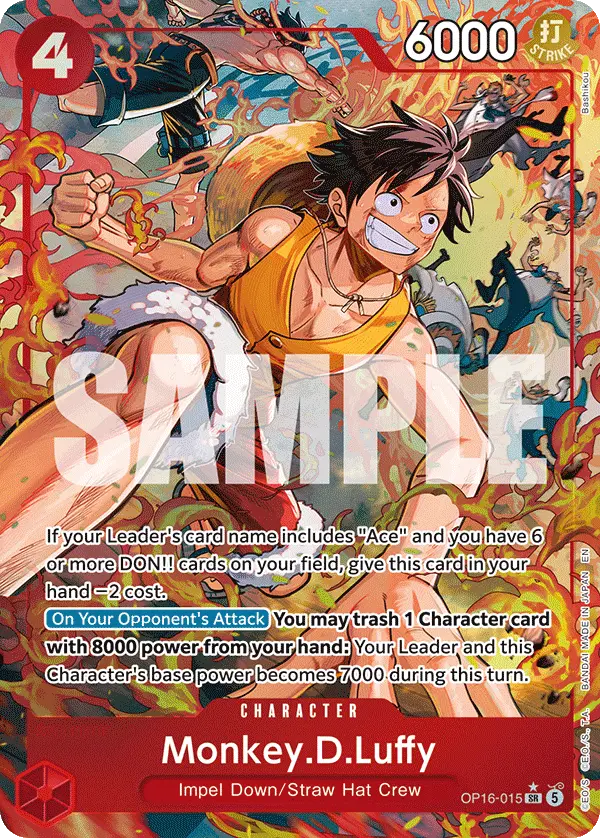 Monkey.D.Luffy (Alt Art), The Time of Battle OP16-015