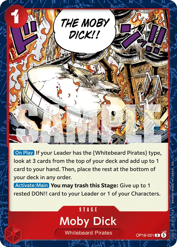 Moby Dick, The Time of Battle OP16-021