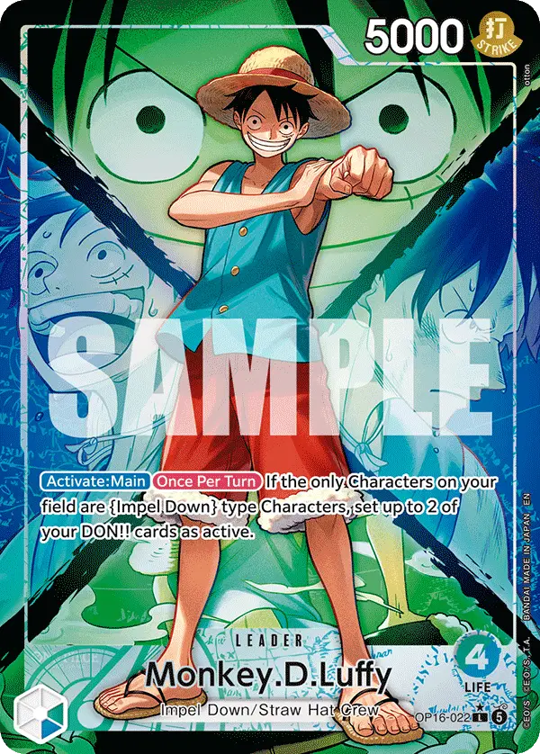 Monkey.D.Luffy (Alt Art), The Time of Battle OP16-022