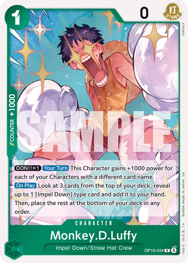 Monkey.D.Luffy, The Time of Battle OP16-034
