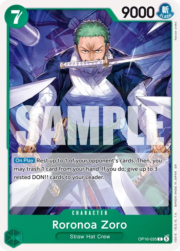 Roronoa Zoro, The Time of Battle OP16-035