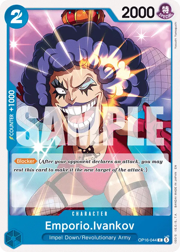 Emporio.Ivankov, The Time of Battle Release Event Cards OP16-044