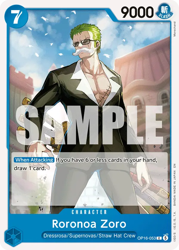 Roronoa Zoro, The Time of Battle OP16-053