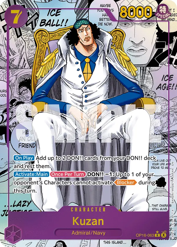 Kuzan (Manga), The Time of Battle OP16-063