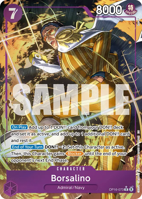 Borsalino (Alt Art), The Time of Battle OP16-073