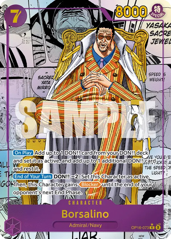 Borsalino (Manga), The Time of Battle OP16-073