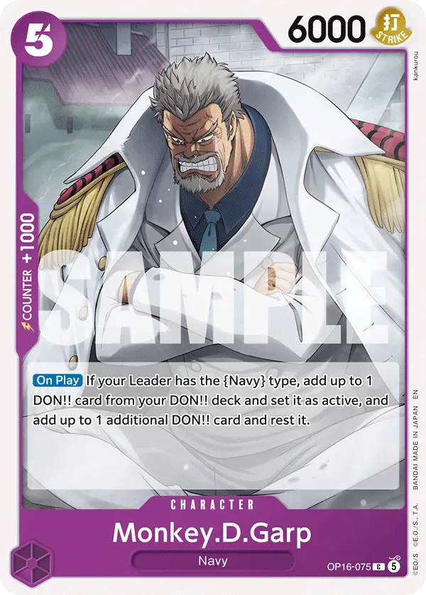 Monkey.D.Garp, The Time of Battle OP16-075