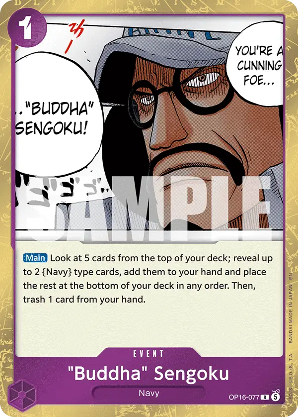 "Buddha" Sengoku, The Time of Battle OP16-077