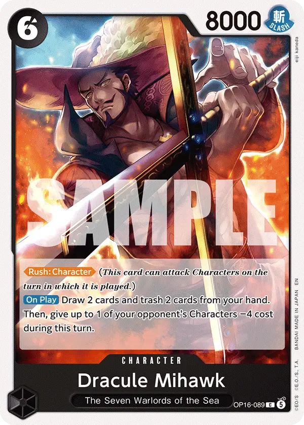 Dracule Mihawk, The Time of Battle OP16-089