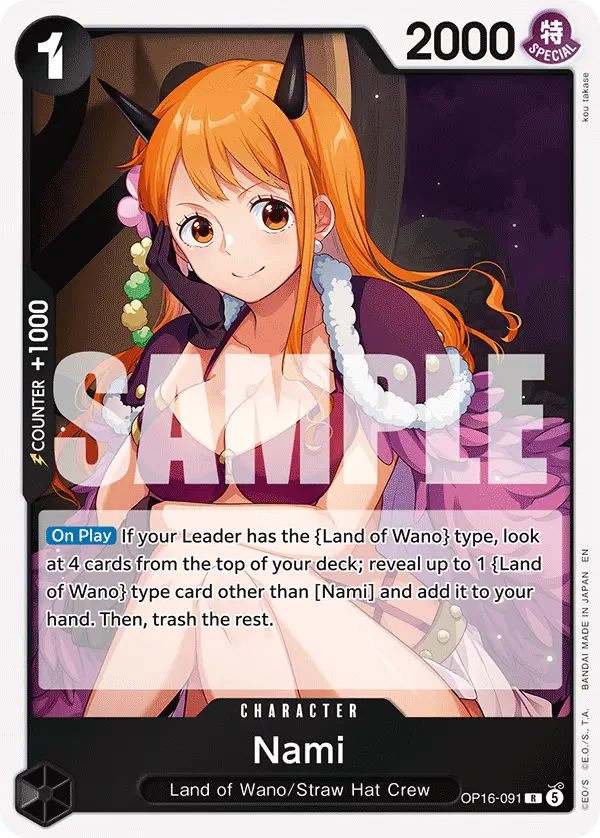 Nami, The Time of Battle OP16-091