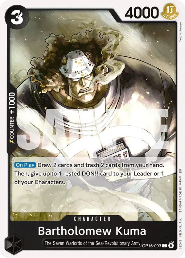 Bartholomew Kuma, The Time of Battle OP16-093