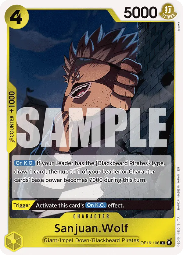 Sanjuan.Wolf, The Time of Battle OP16-106