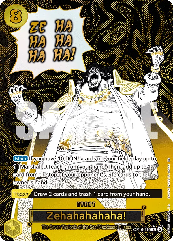 Zehahahahaha! (Alt Art), The Time of Battle OP16-116