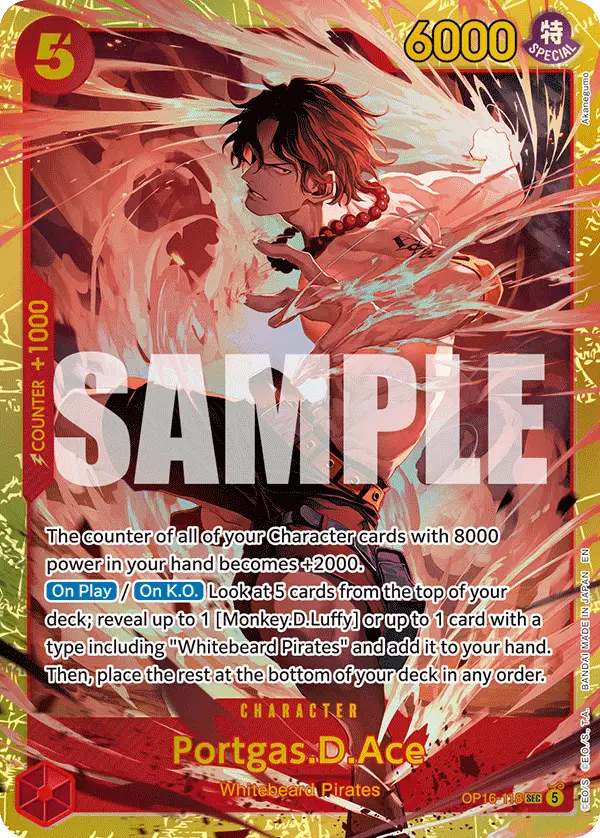 Portgas.D.Ace, The Time of Battle OP16-118
