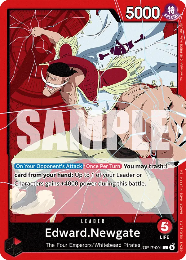 Edward.Newgate, The World's Strongest Warriors OP17-001