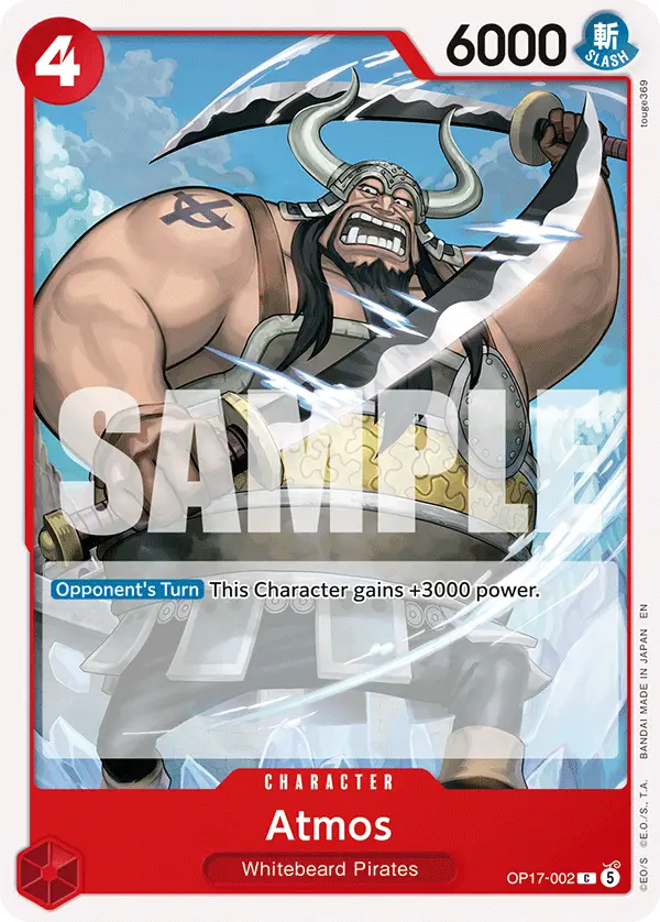 Atmos, The World's Strongest Warriors Release Event Cards OP17-002