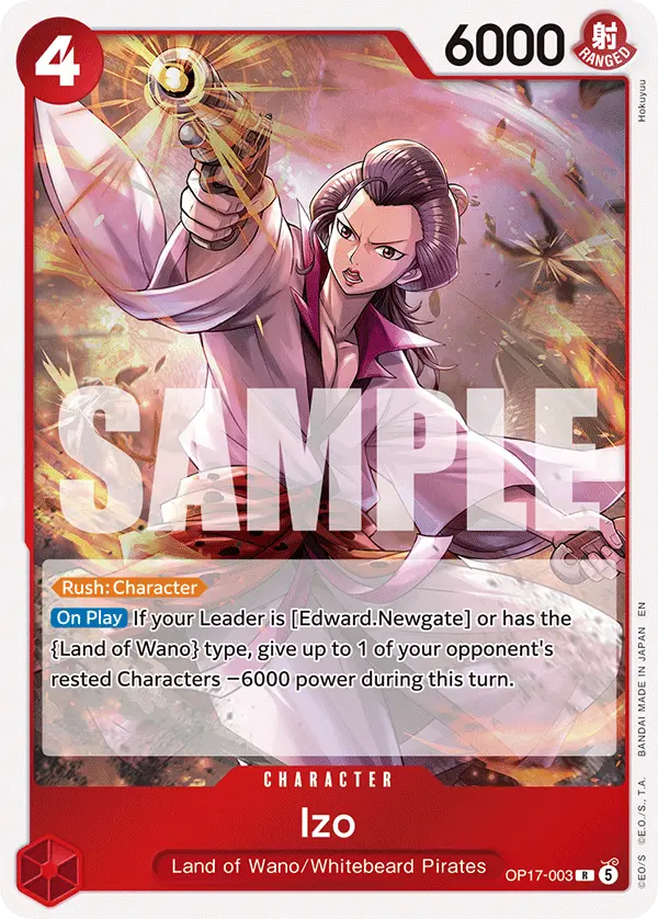 Izo, The World's Strongest Warriors OP17-003