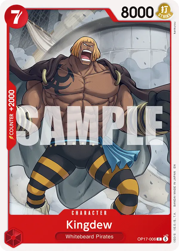 Kingdew, The World's Strongest Warriors Release Event Cards OP17-006