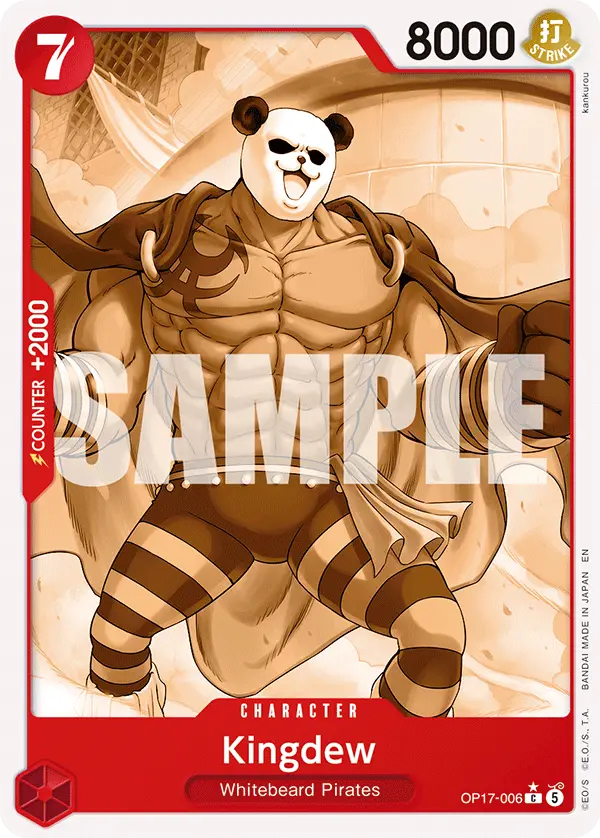 Kingdew (Pandaman Art), The World's Strongest Warriors OP17-006