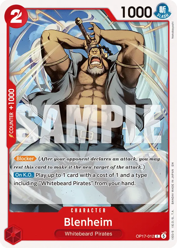 Blenheim, The World's Strongest Warriors OP17-012