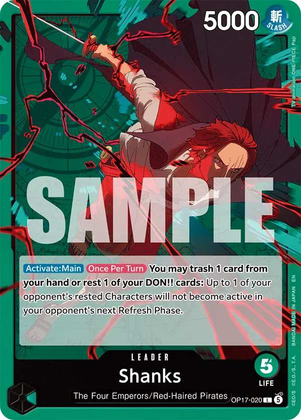 Shanks, The World's Strongest Warriors OP17-020