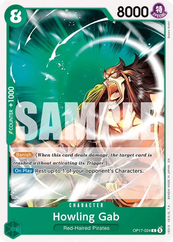 Howling Gab, The World's Strongest Warriors OP17-024