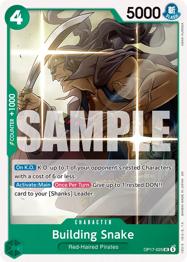 Building Snake, The World's Strongest Warriors OP17-025