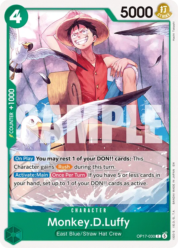 Monkey.D.Luffy, The World's Strongest Warriors OP17-030