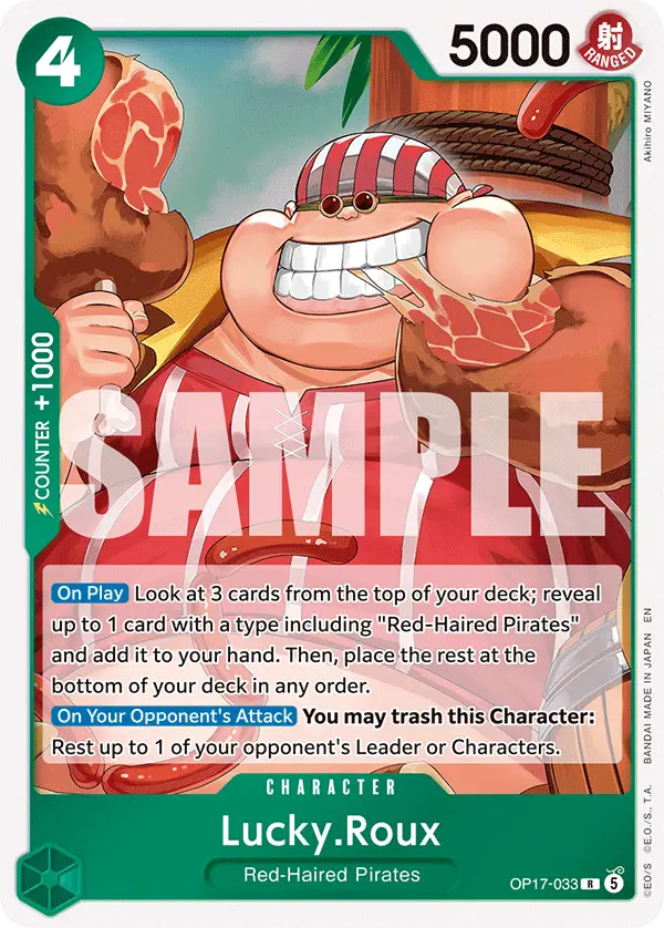 Lucky.Roux, The World's Strongest Warriors OP17-033
