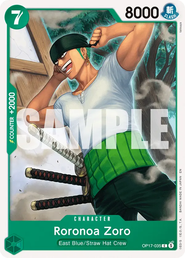 Roronoa Zoro, The World's Strongest Warriors OP17-035