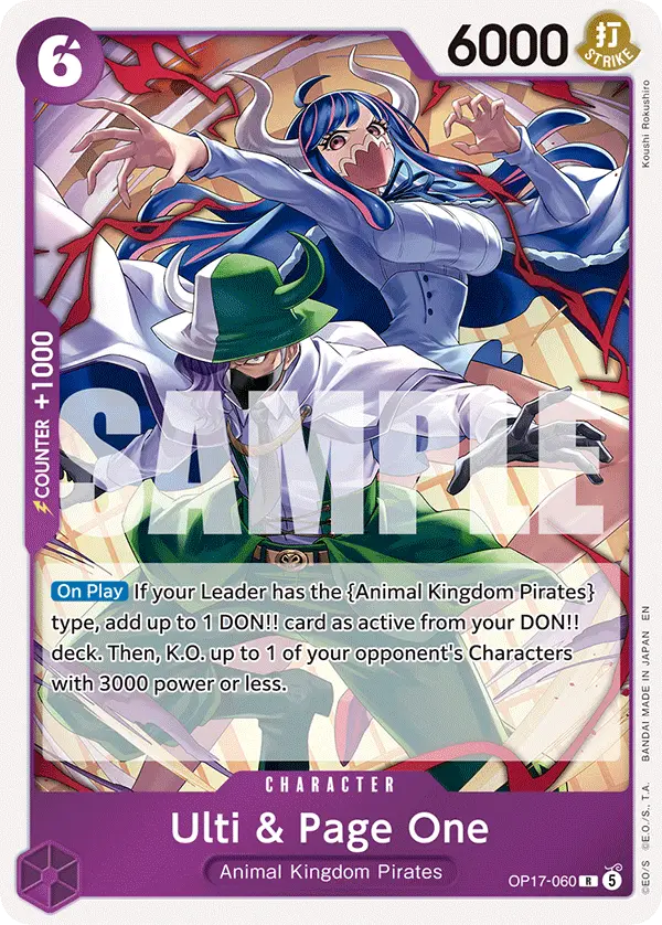 Ulti & Page One, The World's Strongest Warriors OP17-060