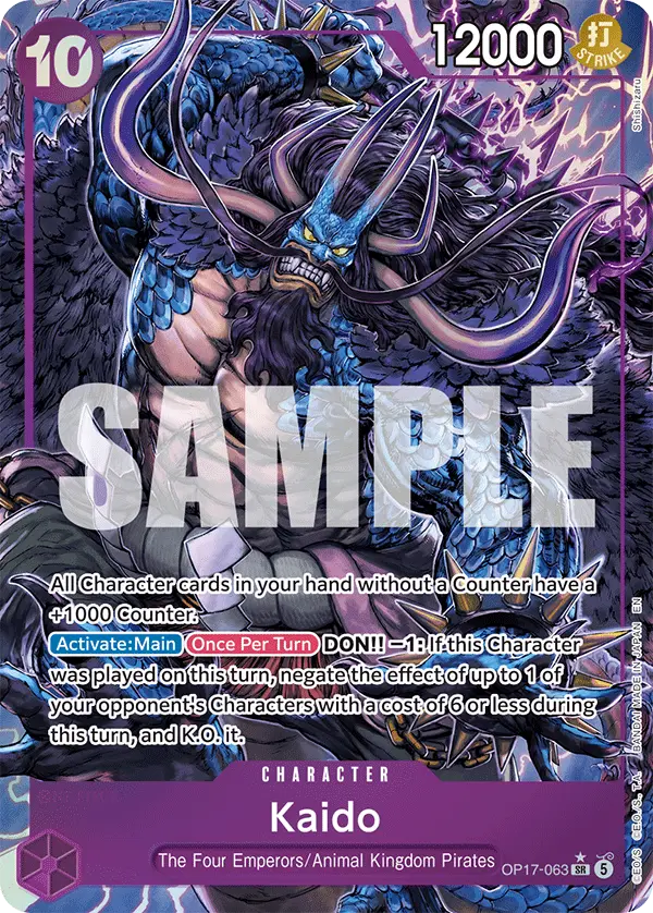 Kaido (Alt Art), The World's Strongest Warriors OP17-063
