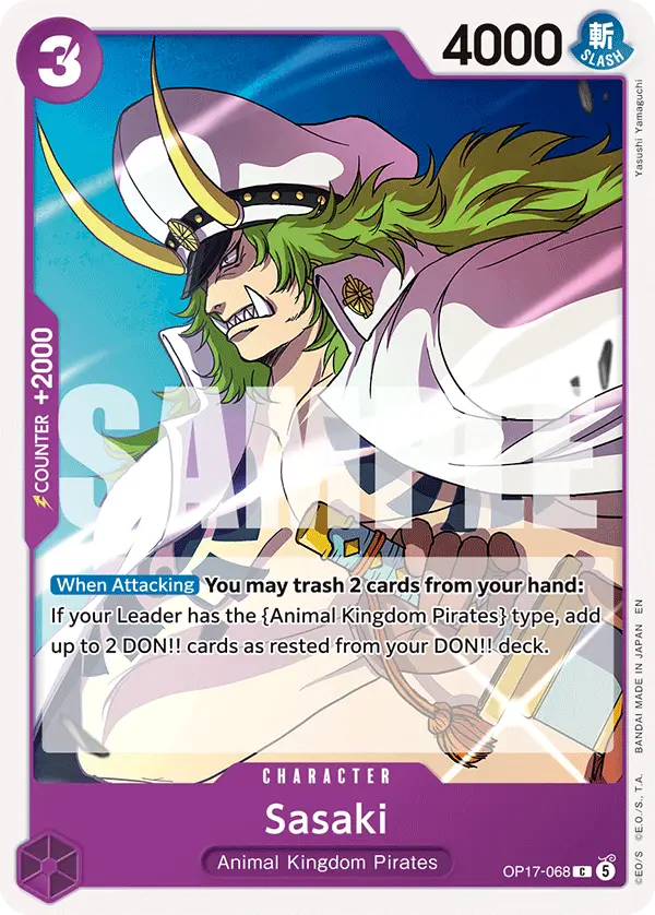 Sasaki, The World's Strongest Warriors OP17-068