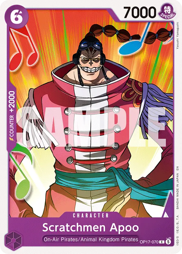 Scratchmen Apoo, The World's Strongest Warriors OP17-070