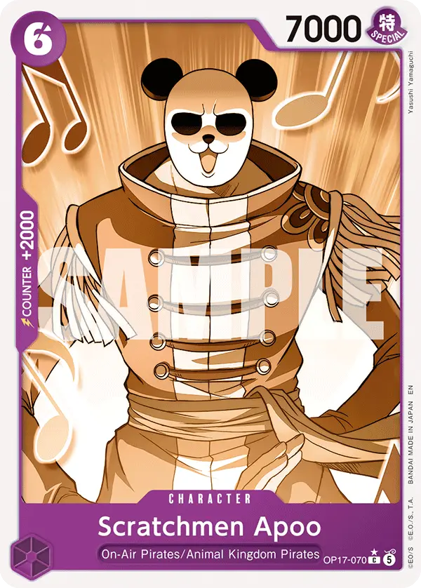 Scratchmen Apoo (Pandaman Art), The World's Strongest Warriors OP17-070