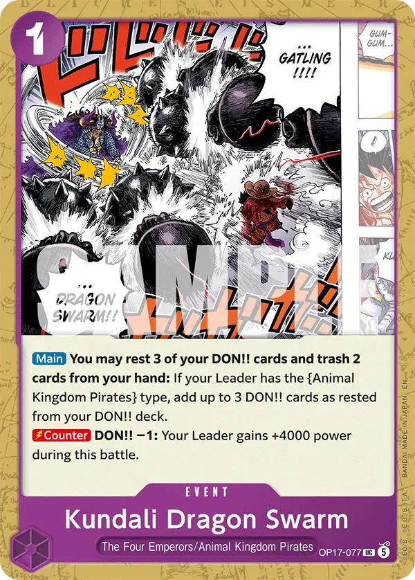 Kundali Dragon Swarm, The World's Strongest Warriors OP17-077