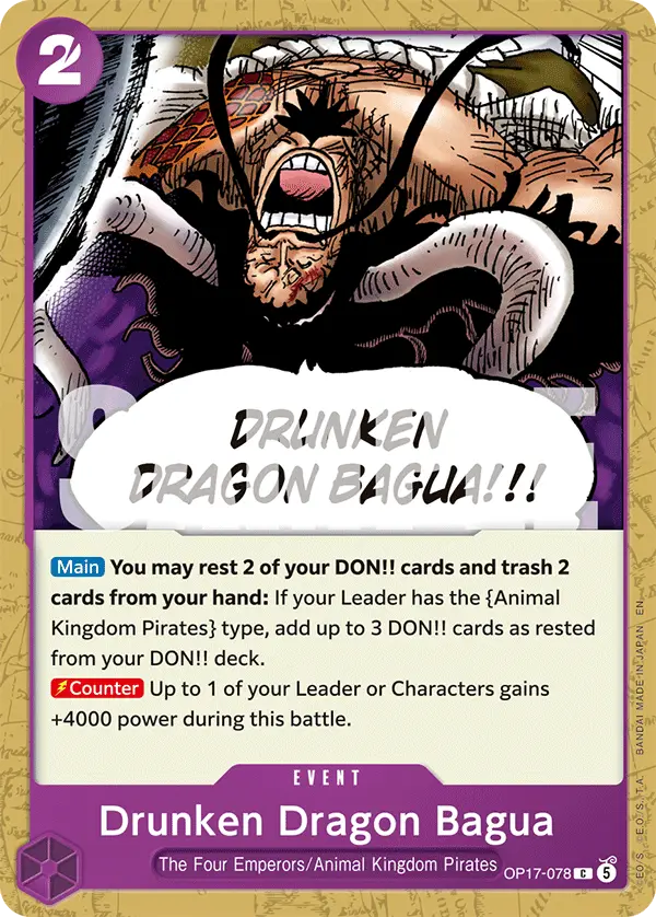 Drunken Dragon Bagua, The World's Strongest Warriors OP17-078