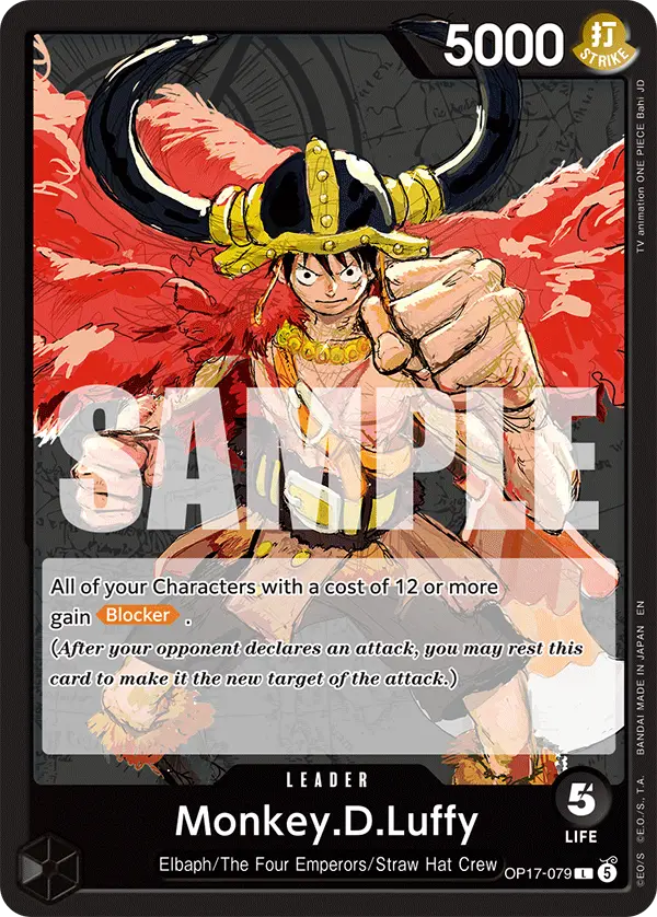Monkey.D.Luffy, The World's Strongest Warriors OP17-079