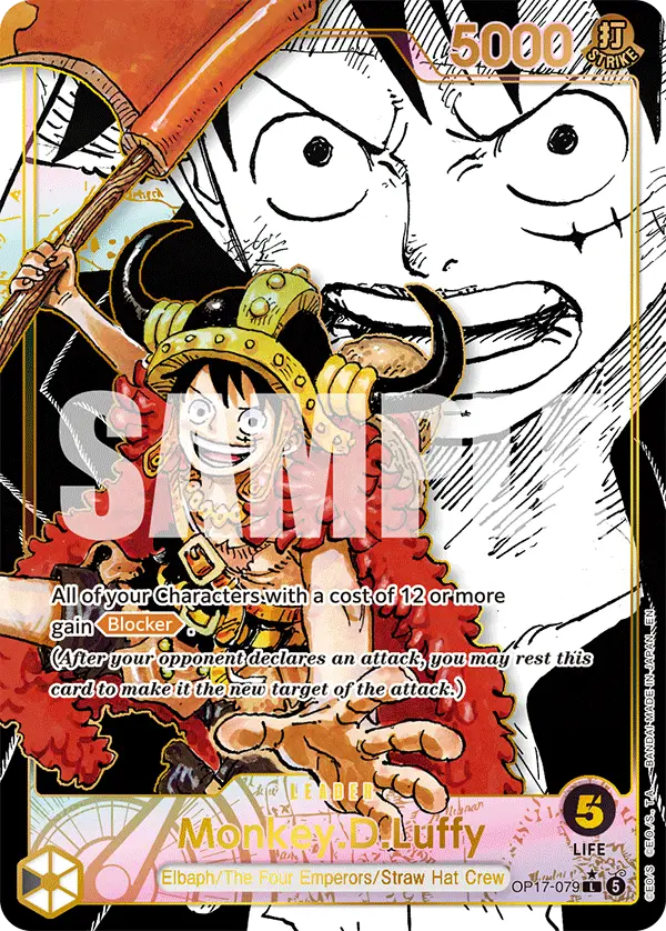 Monkey.D.Luffy (Super Leader Alternate Art), The World's Strongest Warriors OP17-079