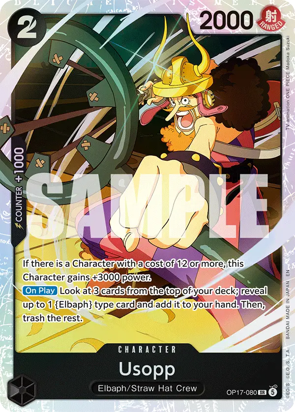 Usopp, The World's Strongest Warriors OP17-080