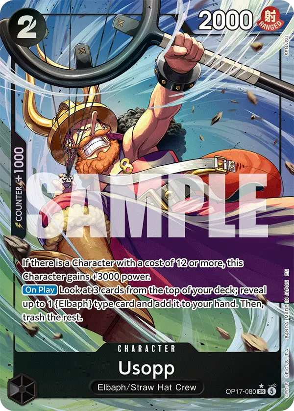 Usopp (Alt Art), The World's Strongest Warriors OP17-080