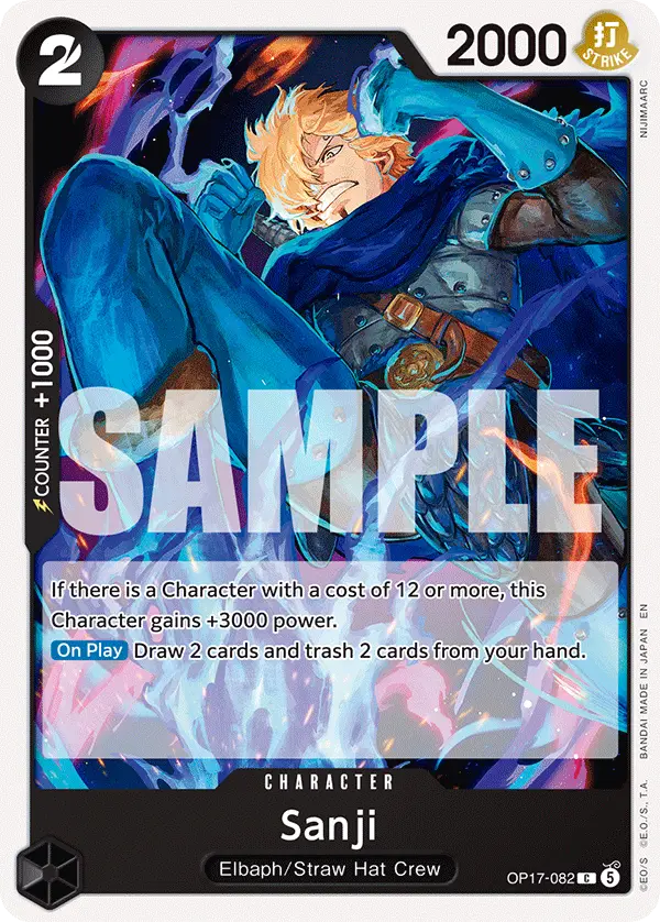 Sanji, The World's Strongest Warriors OP17-082
